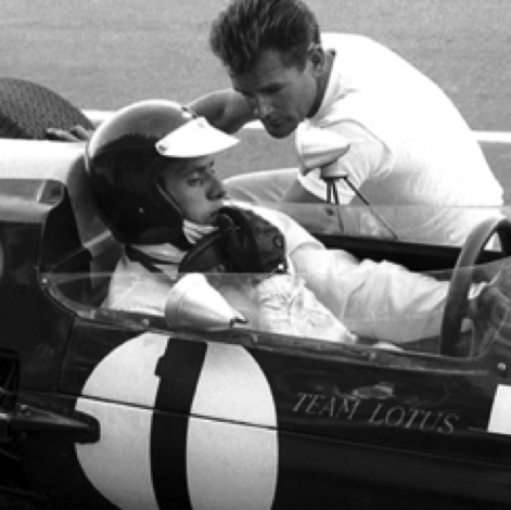 Pendant les essais à Longford avec la Lotus 39
© Lindsay Ross